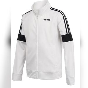 Adidas White and Black Bomber Jacket